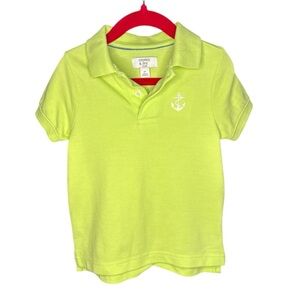 Crown & Ivy Toddler Boy Lime Green Polo size 2T